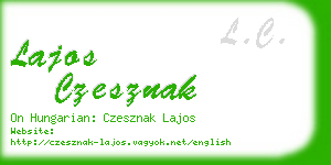 lajos czesznak business card